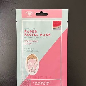Hydrating paper facemask